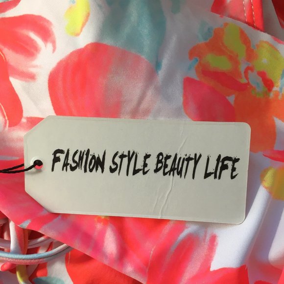 SPORLIKE One Piece V-Neck Ruffle Bathing Suit πΊ NEW WITH TAG! - Picture 9 of 13